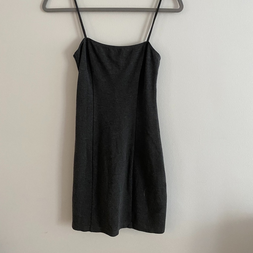 Reformation Grey Mini Dress